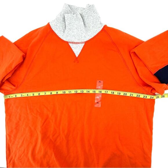 Club Room turtle neck classic sweatshirt in orange Size XL - Picture 8 of 9